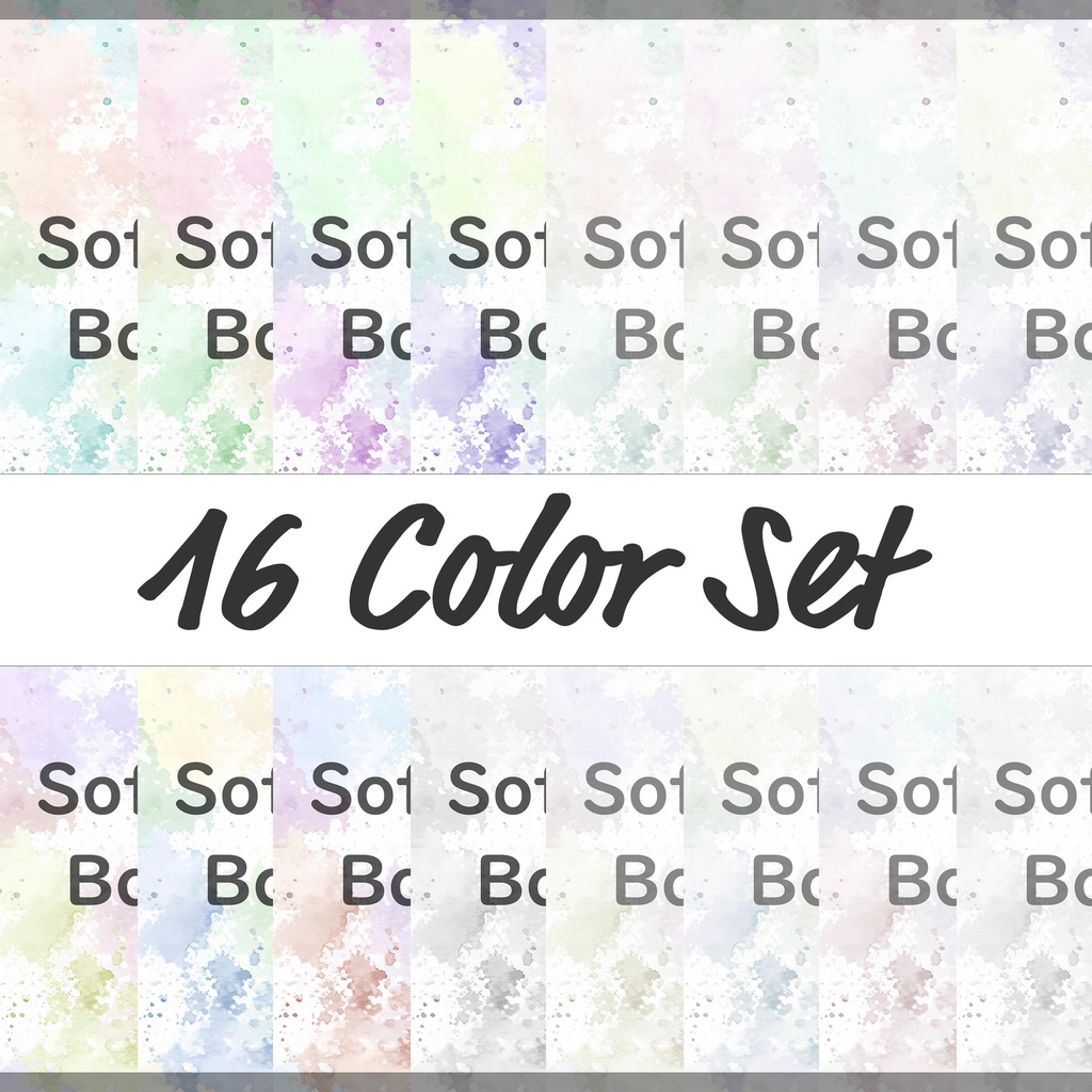 08_パステル水彩スプラッシュ背景素材｜やさしい抽象テクスチャ（16色セット）
