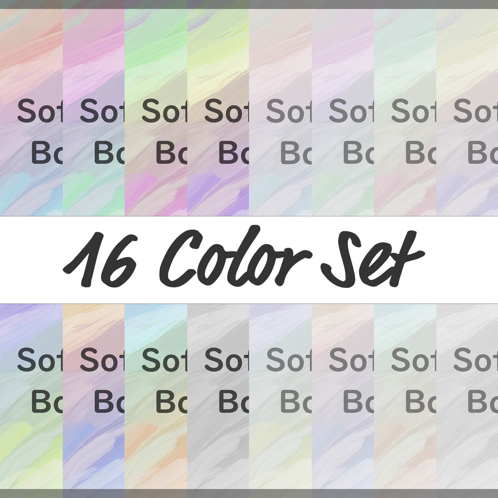 08_やさしい流彩パステルの抽象背景素材|ふんわり筆致デザイン(16色セット)