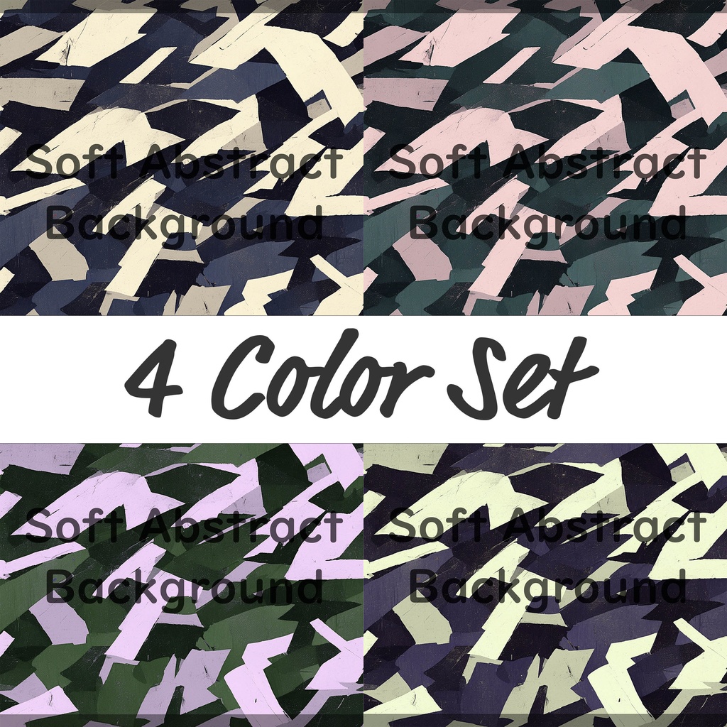 01_落ち着いたネイビートーンの抽象ブラッシュ背景素材｜断片的ストロークデザイン（4色セット）