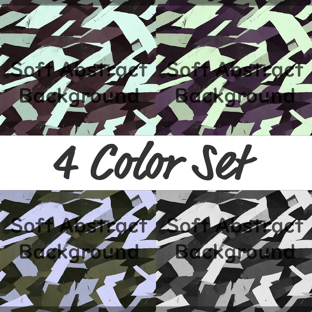 02_落ち着いたネイビートーンの抽象ブラッシュ背景素材|断片的ストロークデザイン(4色セット)