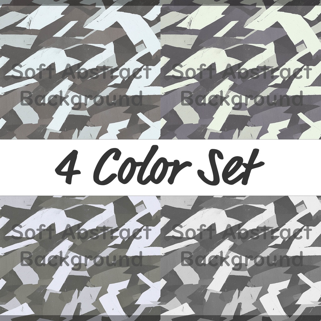 04_落ち着いたネイビートーンの抽象ブラッシュ背景素材｜断片的ストロークデザイン（4色セット）
