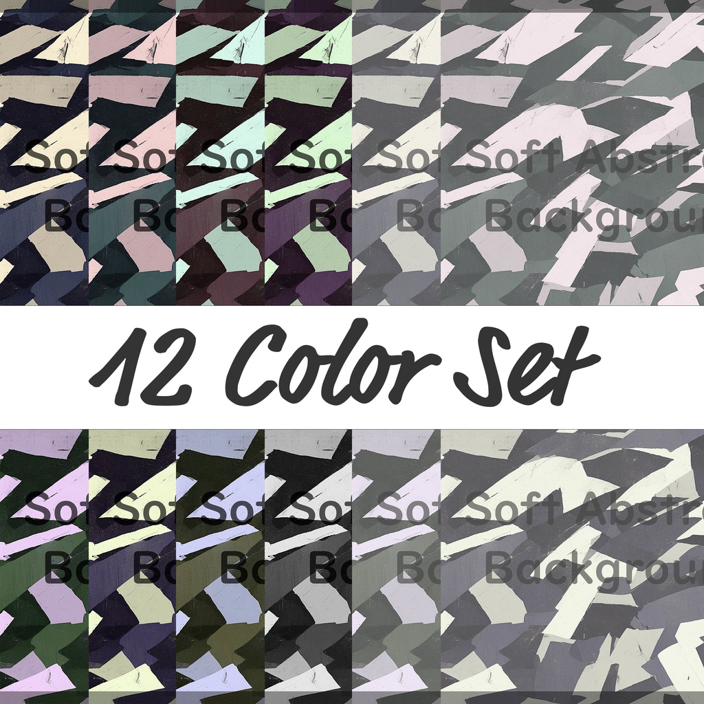 07_落ち着いたネイビートーンの抽象ブラッシュ背景素材｜断片的ストロークデザイン（12色セット）