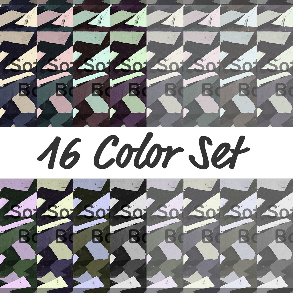 08_落ち着いたネイビートーンの抽象ブラッシュ背景素材｜断片的ストロークデザイン（16色セット）