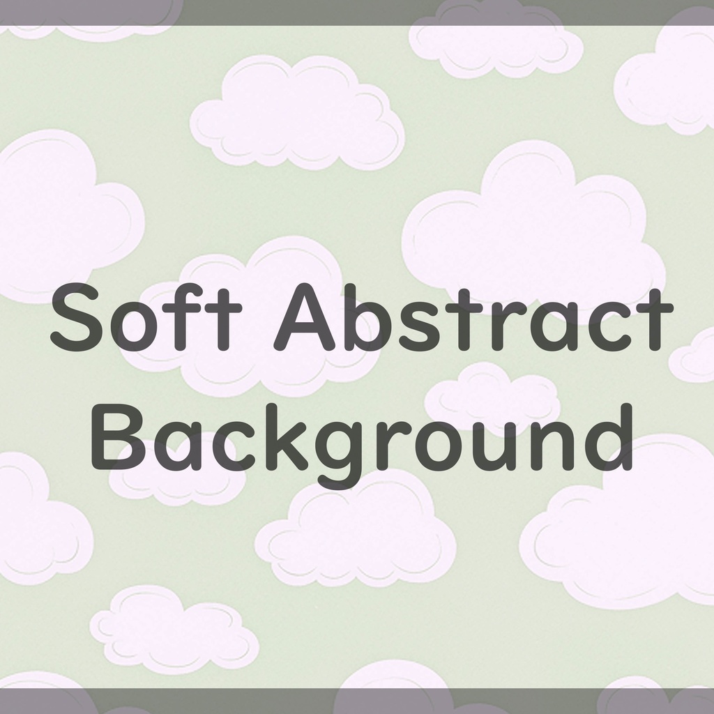 01_やさしい北欧タッチのふんわり雲空イラスト背景素材|ナチュラルスカイデザイン(8色セット)