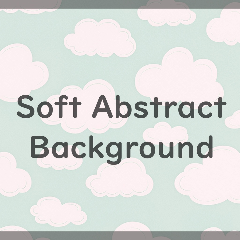 01_やさしい北欧タッチのふんわり雲空イラスト背景素材|ナチュラルスカイデザイン(8色セット)