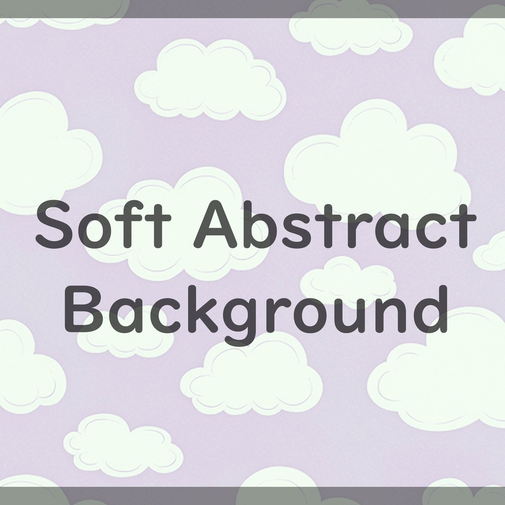 01_やさしい北欧タッチのふんわり雲空イラスト背景素材|ナチュラルスカイデザイン(8色セット)