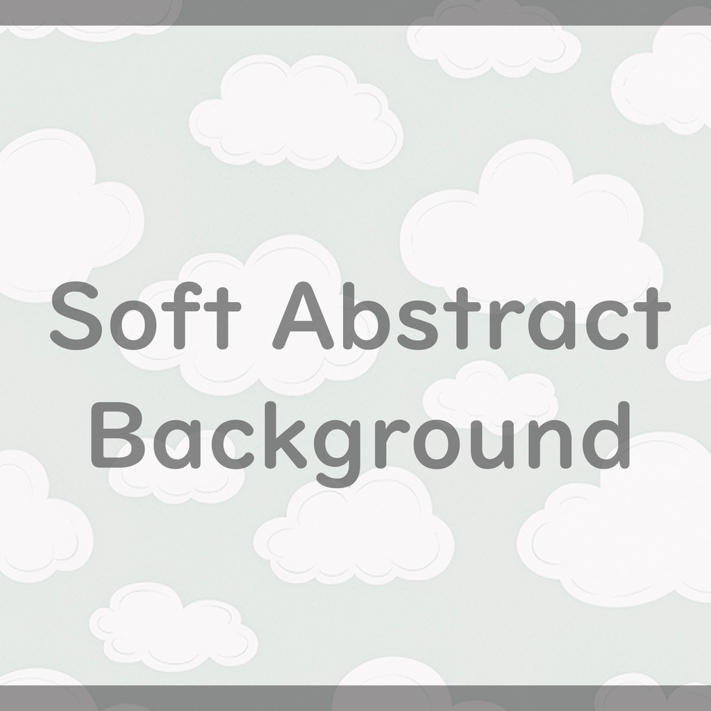 02_やさしい北欧タッチのふんわり雲空イラスト背景素材|ナチュラルスカイデザイン(8色セット)