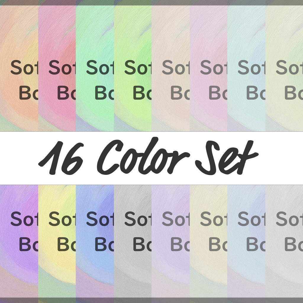 08_やさしく溶け合うパステル渦彩ブラッシュ背景素材|ふんわり抽象テクスチャ(16色セット)