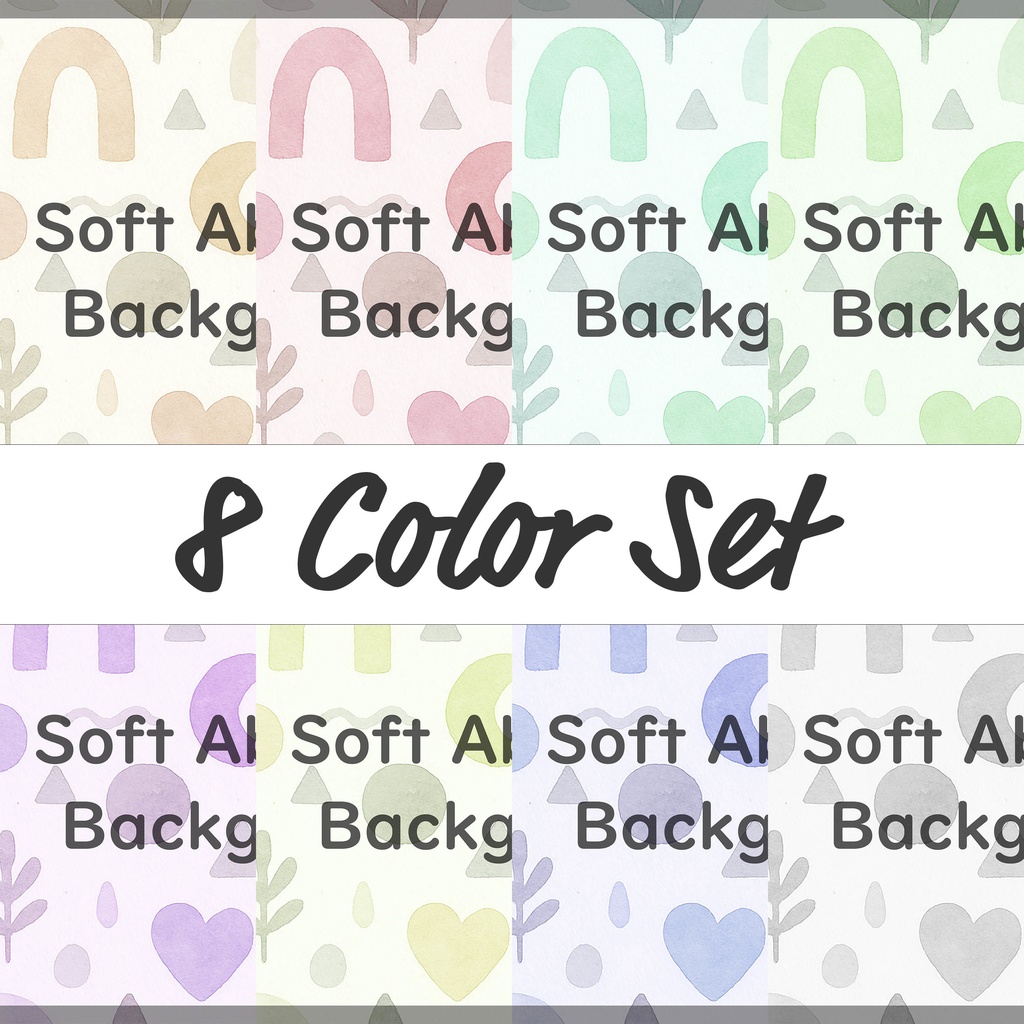 05_水彩タッチのやわらか模様背景素材｜やさしい抽象テクスチャ（8色セット）