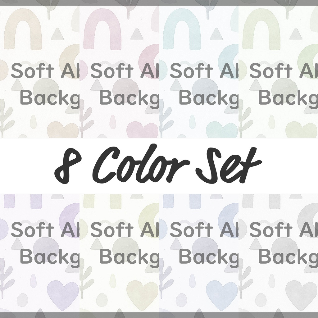 06_水彩タッチのやわらか模様背景素材｜やさしい抽象テクスチャ（8色セット）