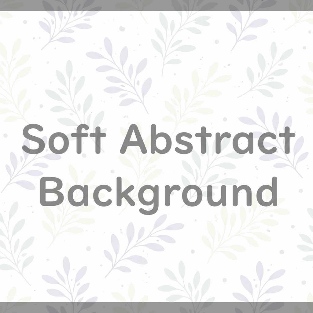 06_やさしいパステル葉っぱ背景|ナチュラル植物テクスチャ(8色セット)