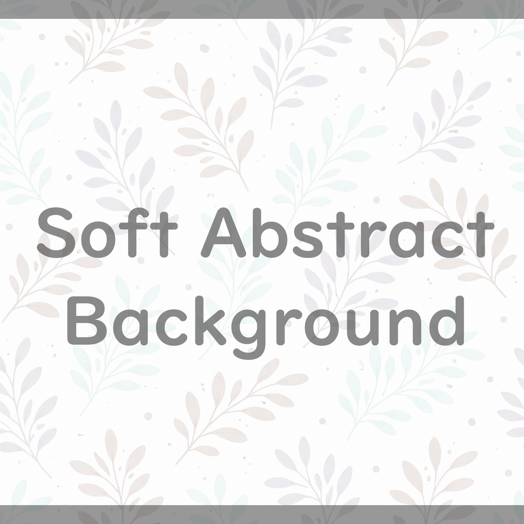 06_やさしいパステル葉っぱ背景|ナチュラル植物テクスチャ(8色セット)