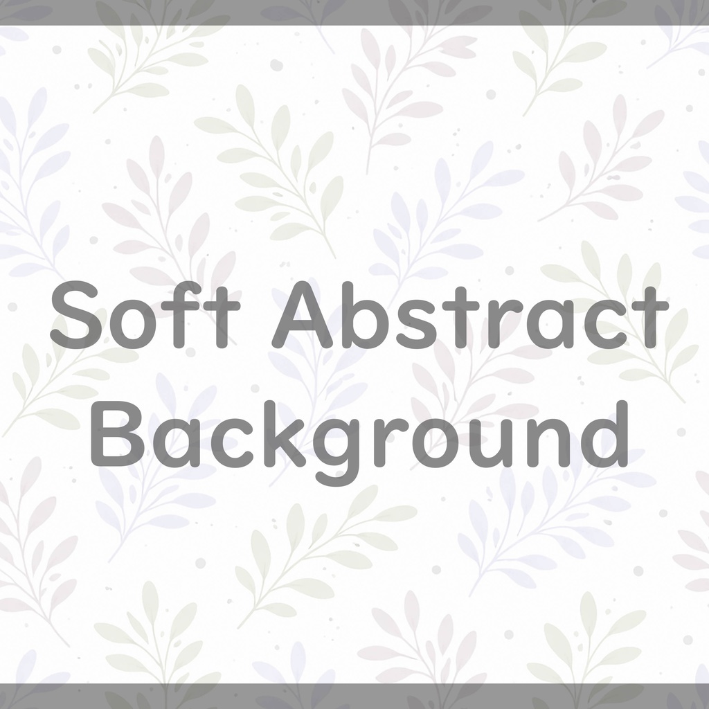 06_やさしいパステル葉っぱ背景|ナチュラル植物テクスチャ(8色セット)