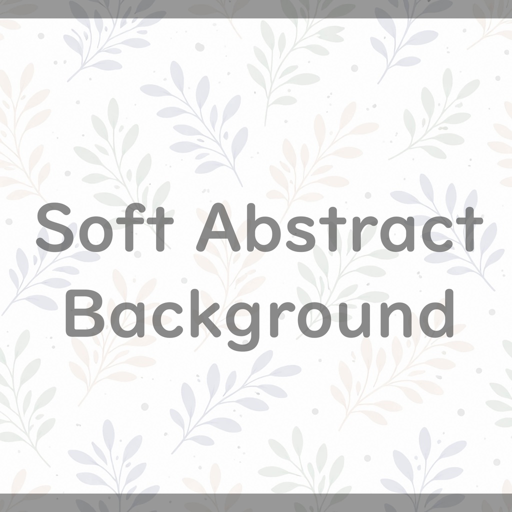 06_やさしいパステル葉っぱ背景|ナチュラル植物テクスチャ(8色セット)