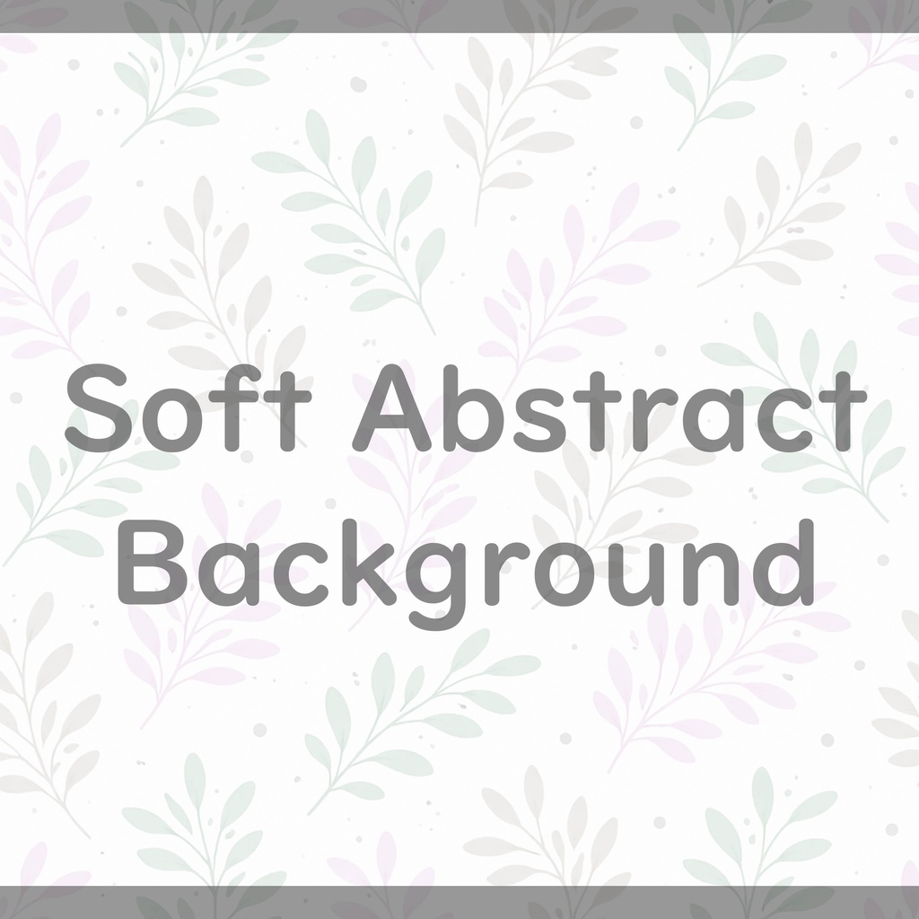 06_やさしいパステル葉っぱ背景|ナチュラル植物テクスチャ(8色セット)