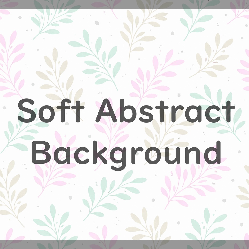 07_やさしいパステル葉っぱ背景|ナチュラル植物テクスチャ(12色セット)