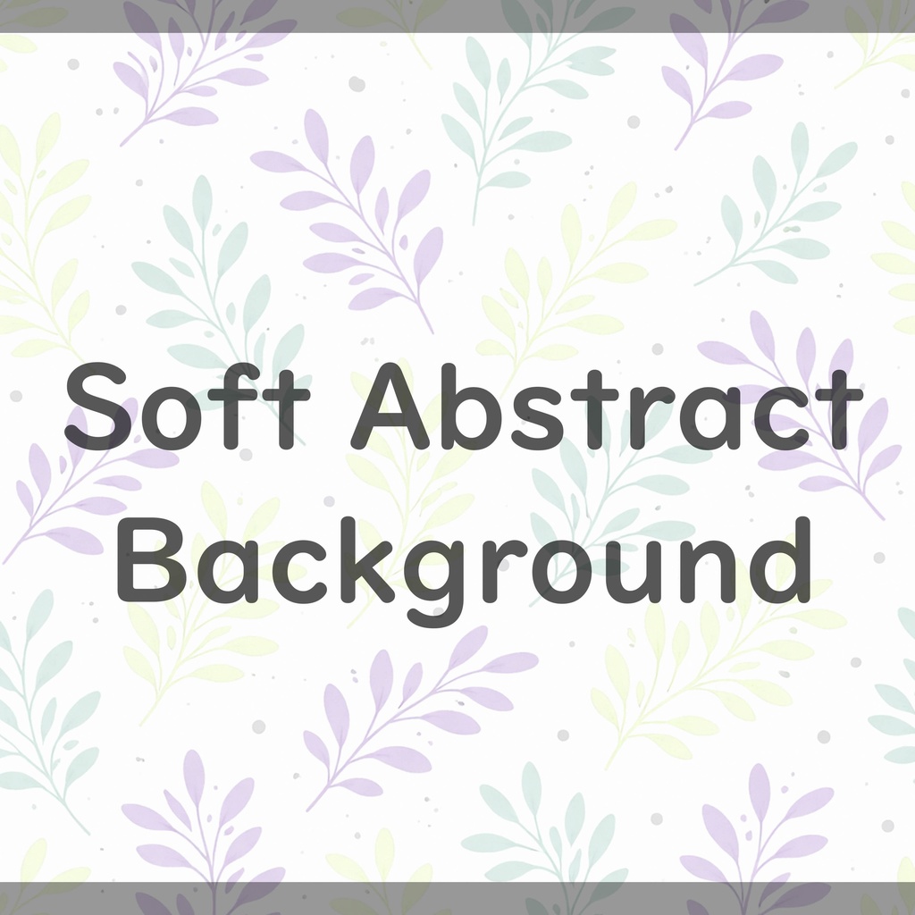 08_やさしいパステル葉っぱ背景|ナチュラル植物テクスチャ(16色セット)