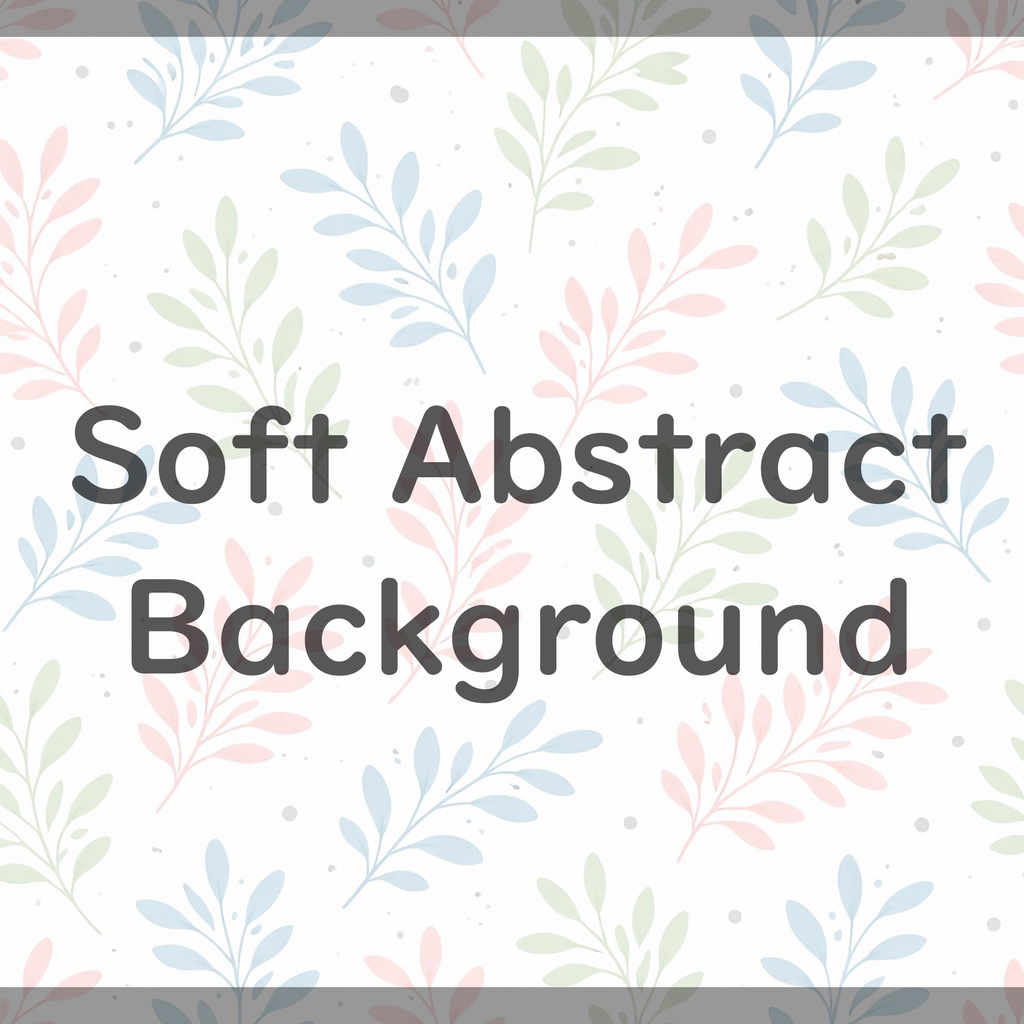 08_やさしいパステル葉っぱ背景|ナチュラル植物テクスチャ(16色セット)