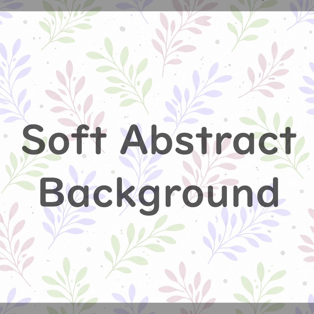 08_やさしいパステル葉っぱ背景|ナチュラル植物テクスチャ(16色セット)