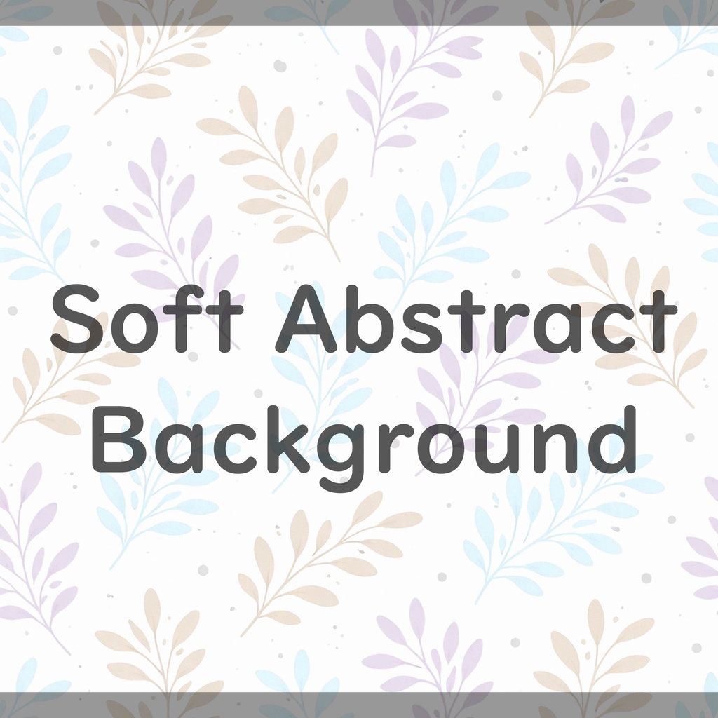 08_やさしいパステル葉っぱ背景|ナチュラル植物テクスチャ(16色セット)