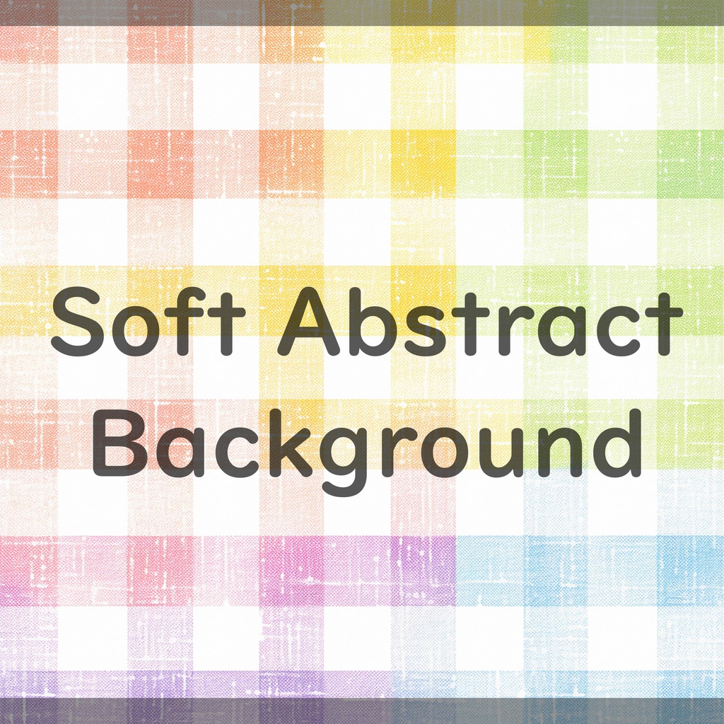 01_パステルチェック背景素材|ナチュラル質感(4色セット)