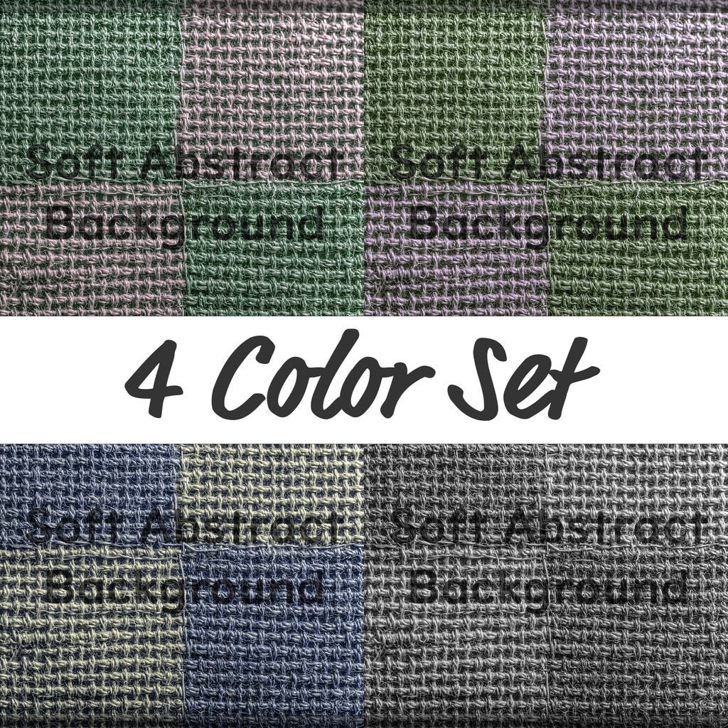 02_リネン調ナチュラルパッチワーク背景素材｜素朴ファブリック質感（4色セット）