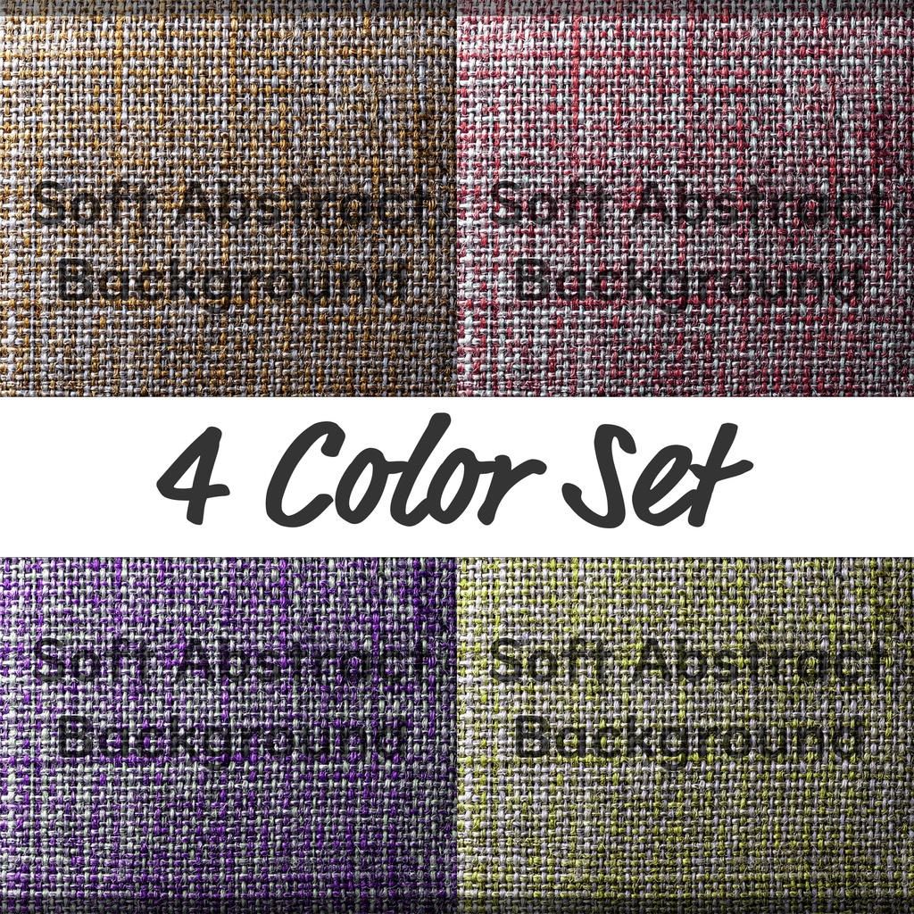 01_落ち着きリネングリッド背景｜自然素材テクスチャ（4色セット）