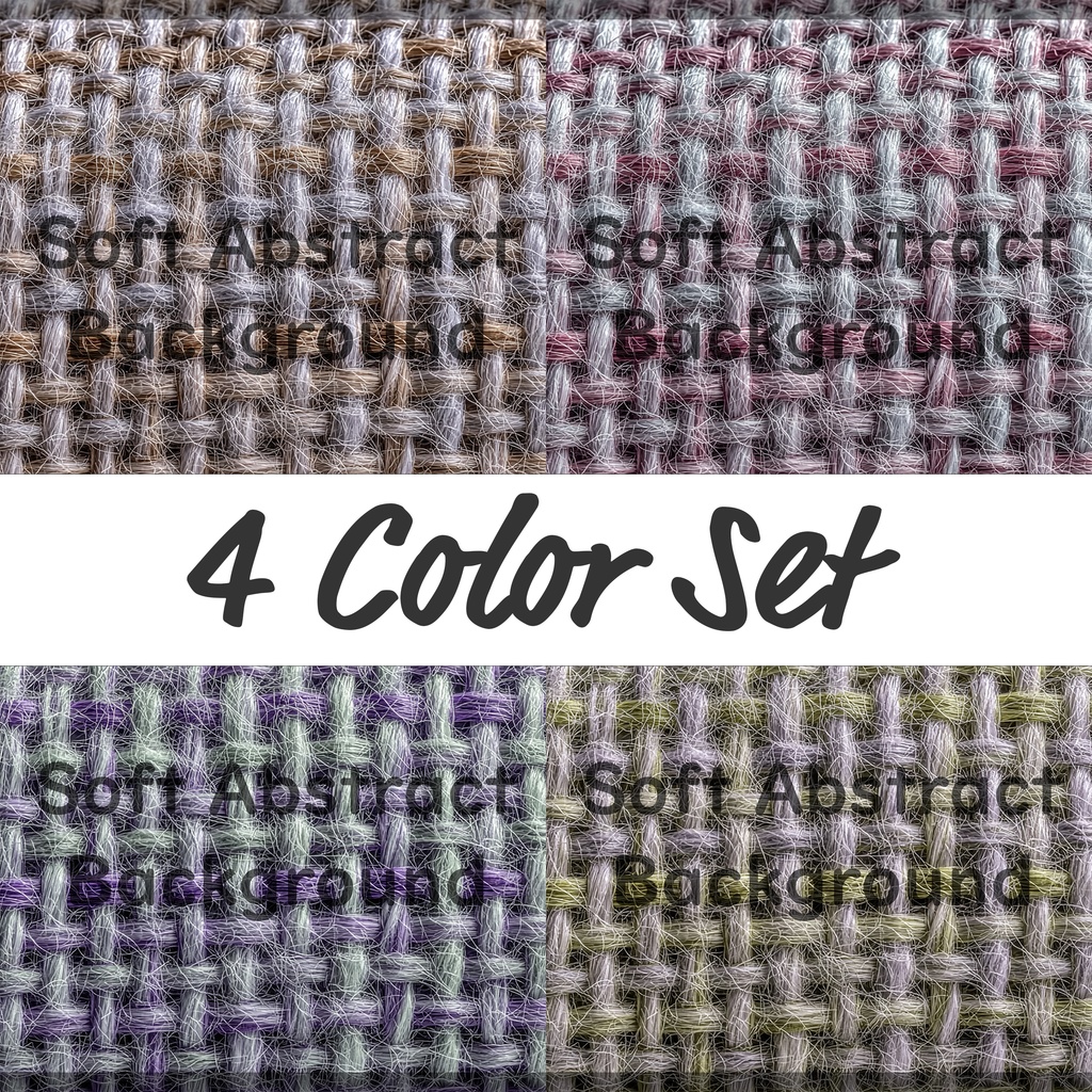 01_自然リネンクロス織り背景｜ファブリックテクスチャ（4色セット）