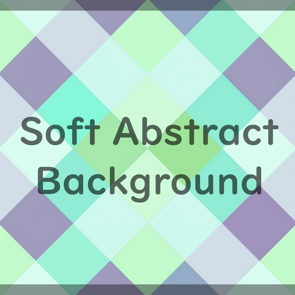 02_パステルダイヤチェック背景素材|やわらかグラデーション模様(4色セット)