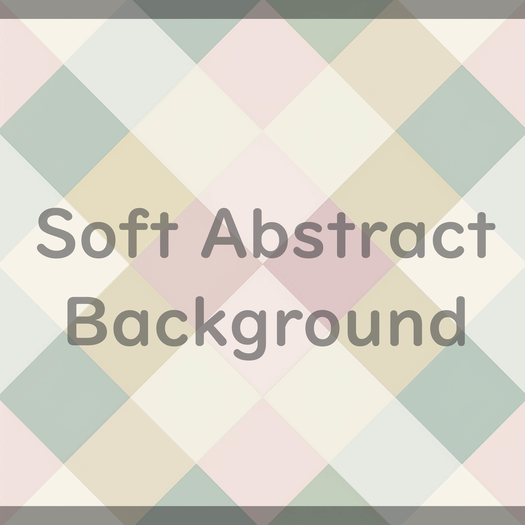 03_パステルダイヤチェック背景素材|やわらかグラデーション模様(4色セット)