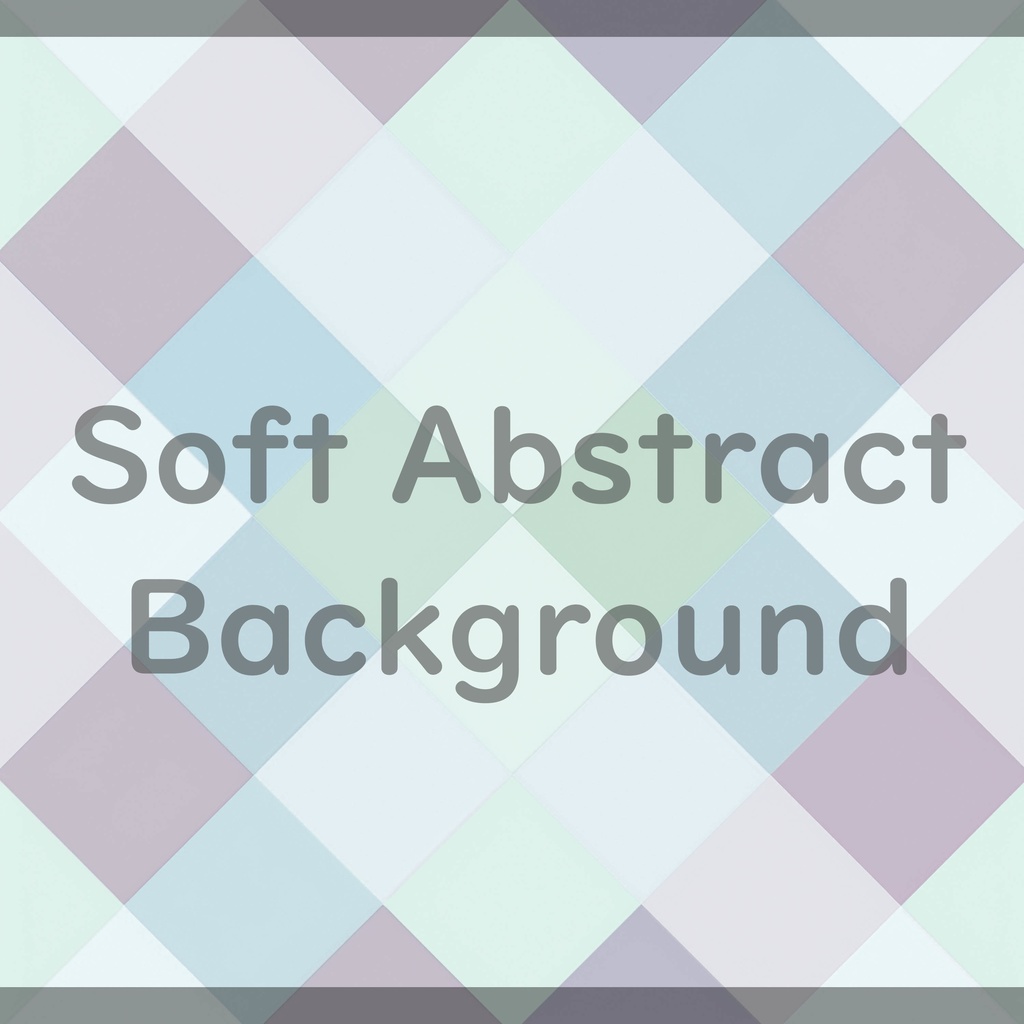 04_パステルダイヤチェック背景素材|やわらかグラデーション模様(4色セット)