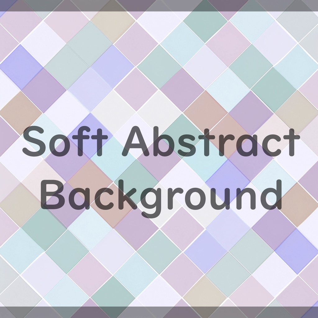 02_やわらかパステルダイヤ背景素材|淡彩キルトチェックパターン(4色セット)