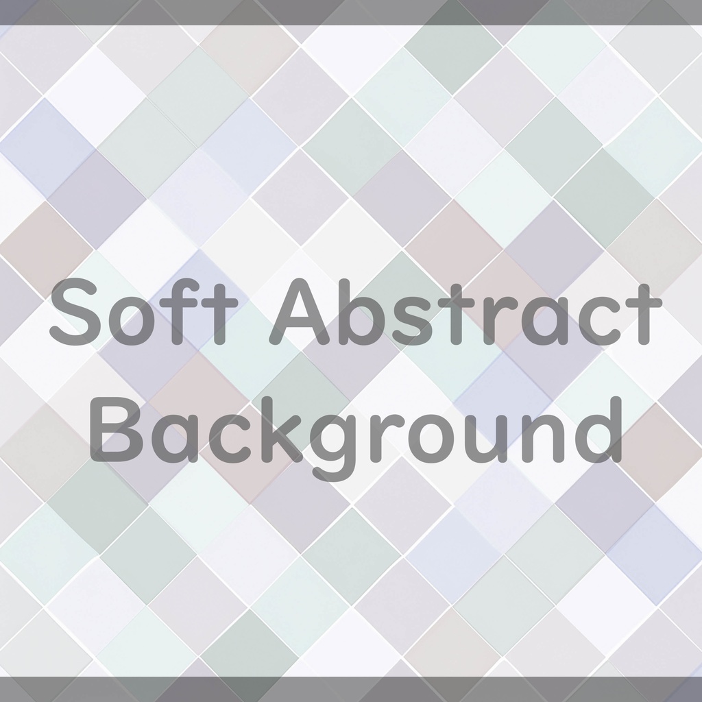 04_やわらかパステルダイヤ背景素材|淡彩キルトチェックパターン(4色セット)