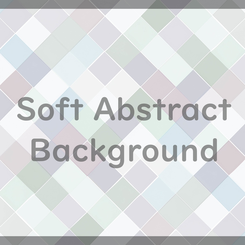 04_やわらかパステルダイヤ背景素材|淡彩キルトチェックパターン(4色セット)
