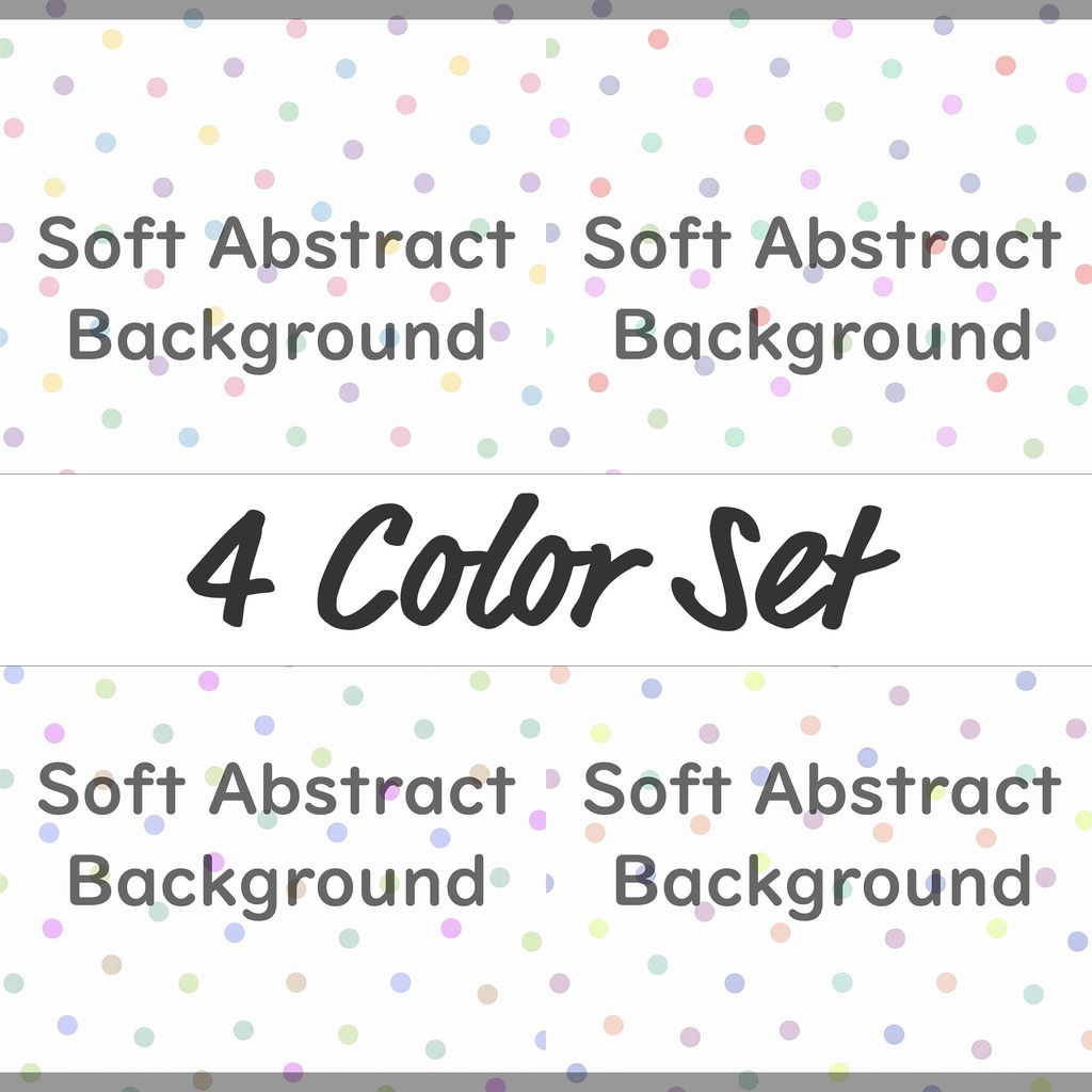 01_パステル水玉ランダムドット背景素材｜やわらかポップテクスチャ（4色セット）