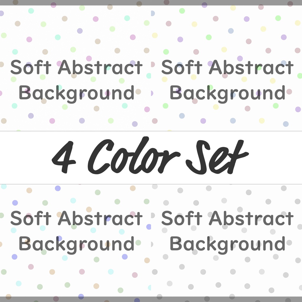 02_パステル水玉ランダムドット背景素材｜やわらかポップテクスチャ（4色セット）