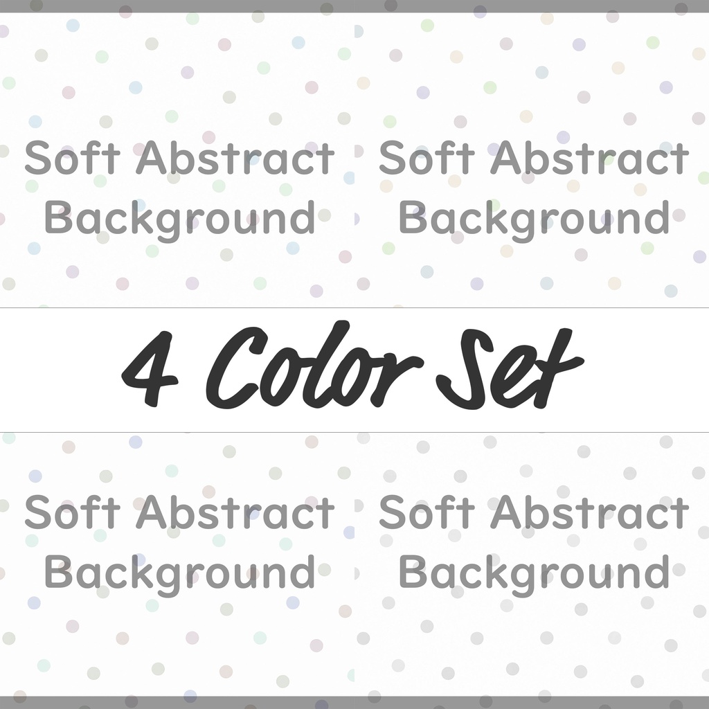 04_パステル水玉ランダムドット背景素材｜やわらかポップテクスチャ（4色セット）