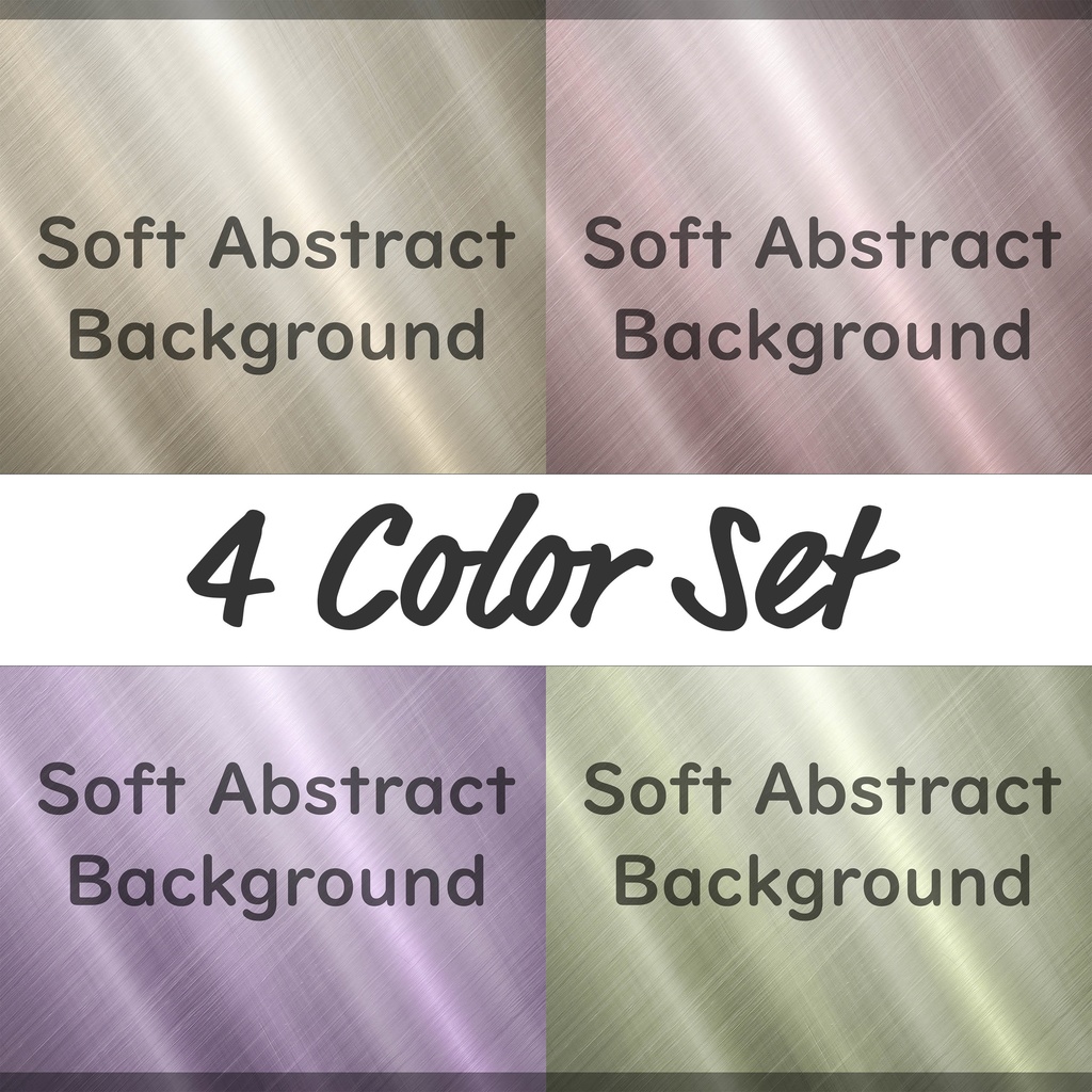 01_シルクグレインメタリックテクスチャ背景素材|なめらかな光沢質感デザイン(4色セット)
