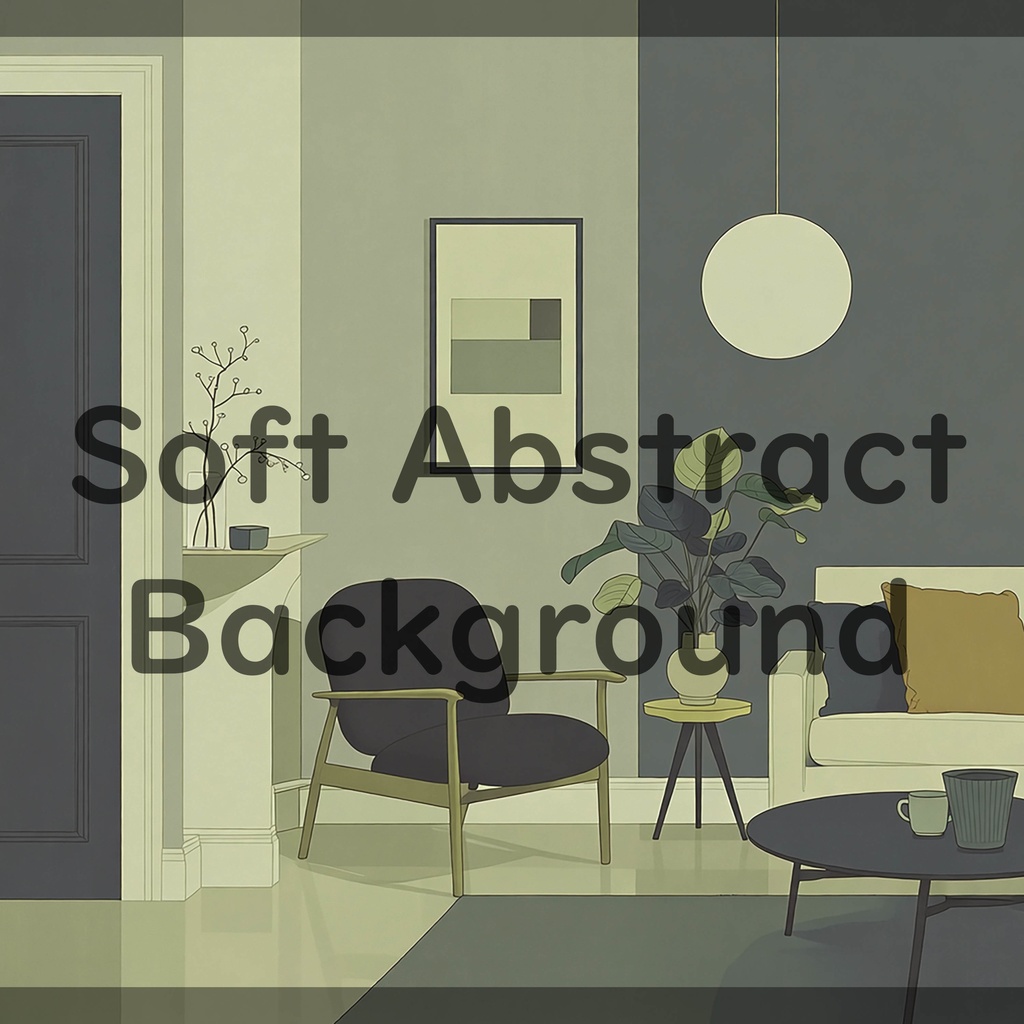 01_落ち着いたリビング室内空間背景素材|ミニマルインテリア(4色セット)