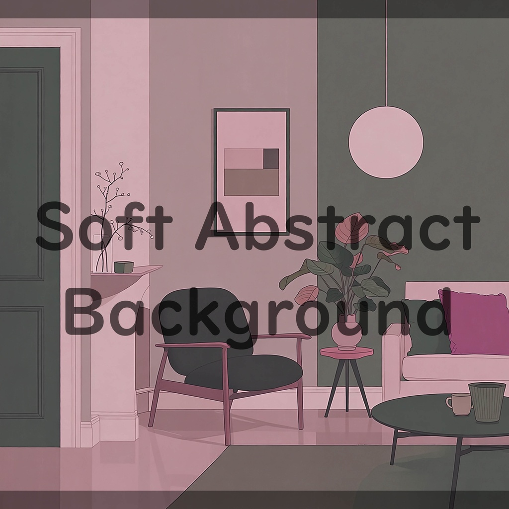 01_落ち着いたリビング室内空間背景素材|ミニマルインテリア(4色セット)