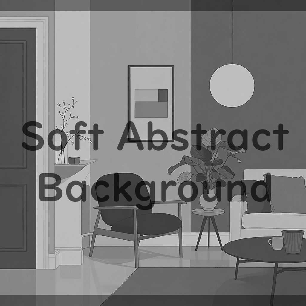 02_落ち着いたリビング室内空間背景素材|ミニマルインテリア(4色セット)