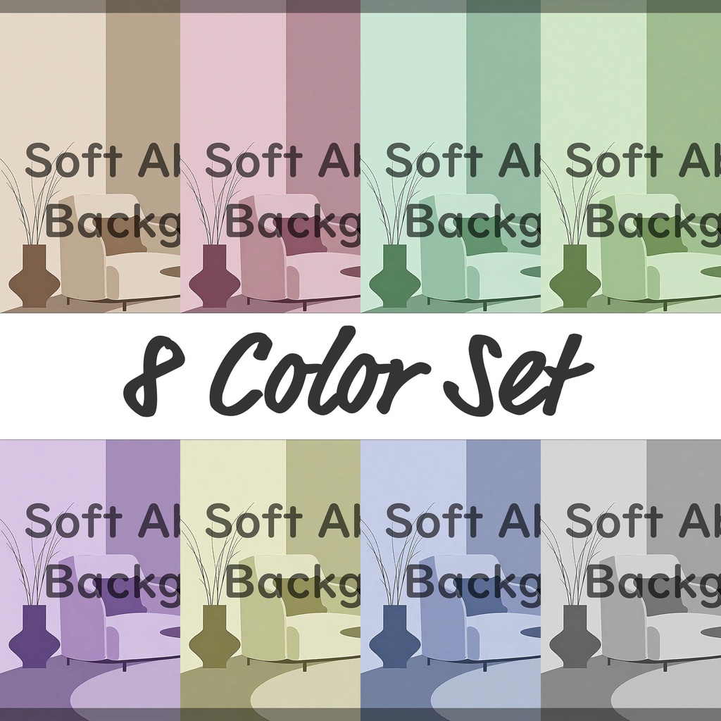 01_心地よい暮らしの室内背景素材|ナチュラル空間イメージ(8色セット)