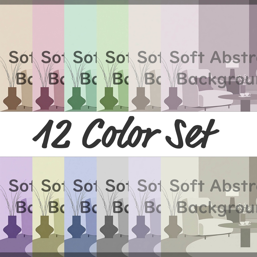07_心地よい暮らしの室内背景素材|ナチュラル空間イメージ(12色セット)