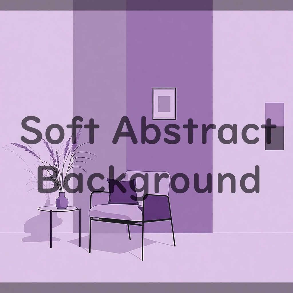 01_穏やかな室内シーン背景素材|シンプル居住空間(4色セット)