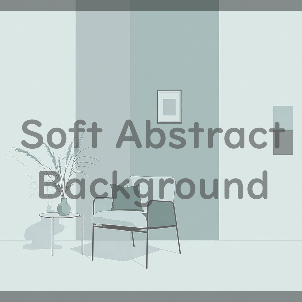 06_穏やかな室内シーン背景素材|シンプル居住空間(8色セット)