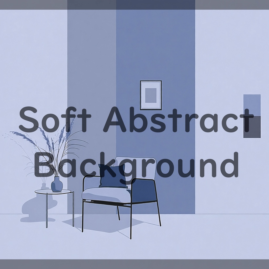 08_穏やかな室内シーン背景素材|シンプル居住空間(16色セット)