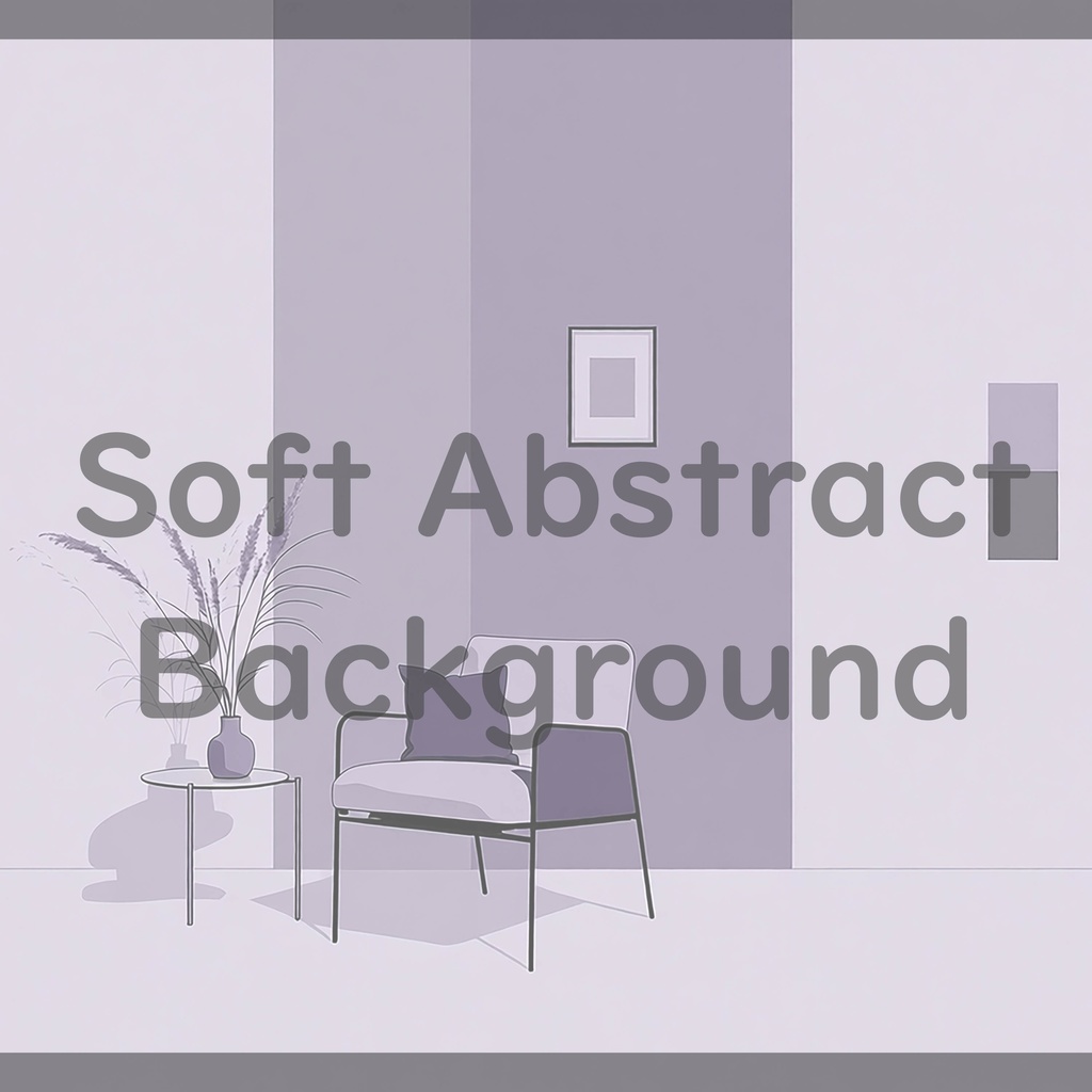 08_穏やかな室内シーン背景素材|シンプル居住空間(16色セット)