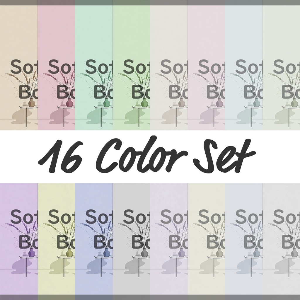 08_穏やかな室内シーン背景素材|シンプル居住空間(16色セット)