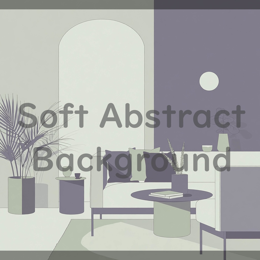 06_静かなモダンリビング空間背景素材|洗練インテリアシーン(8色セット)