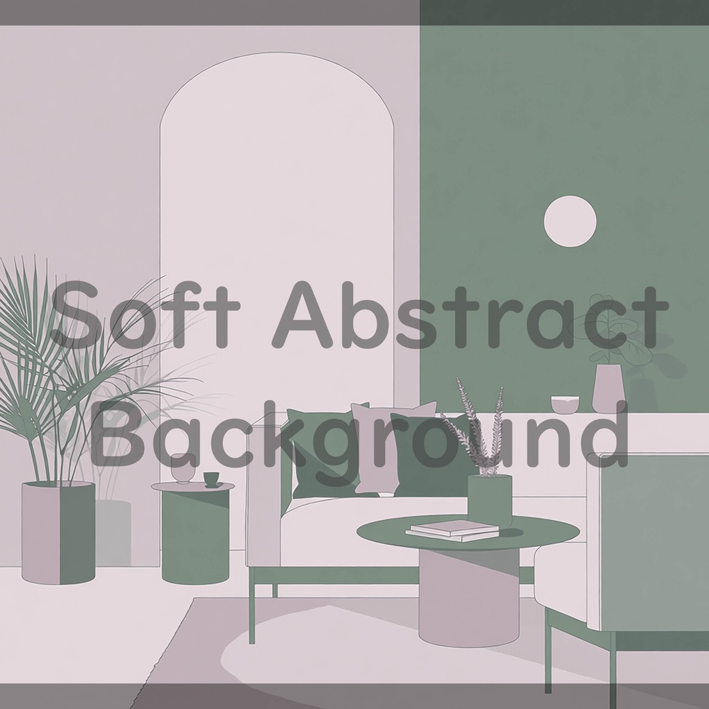 07_静かなモダンリビング空間背景素材|洗練インテリアシーン(12色セット)